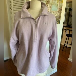 PINK Victoria's Secret Light Purple Half-Zip Hoodie